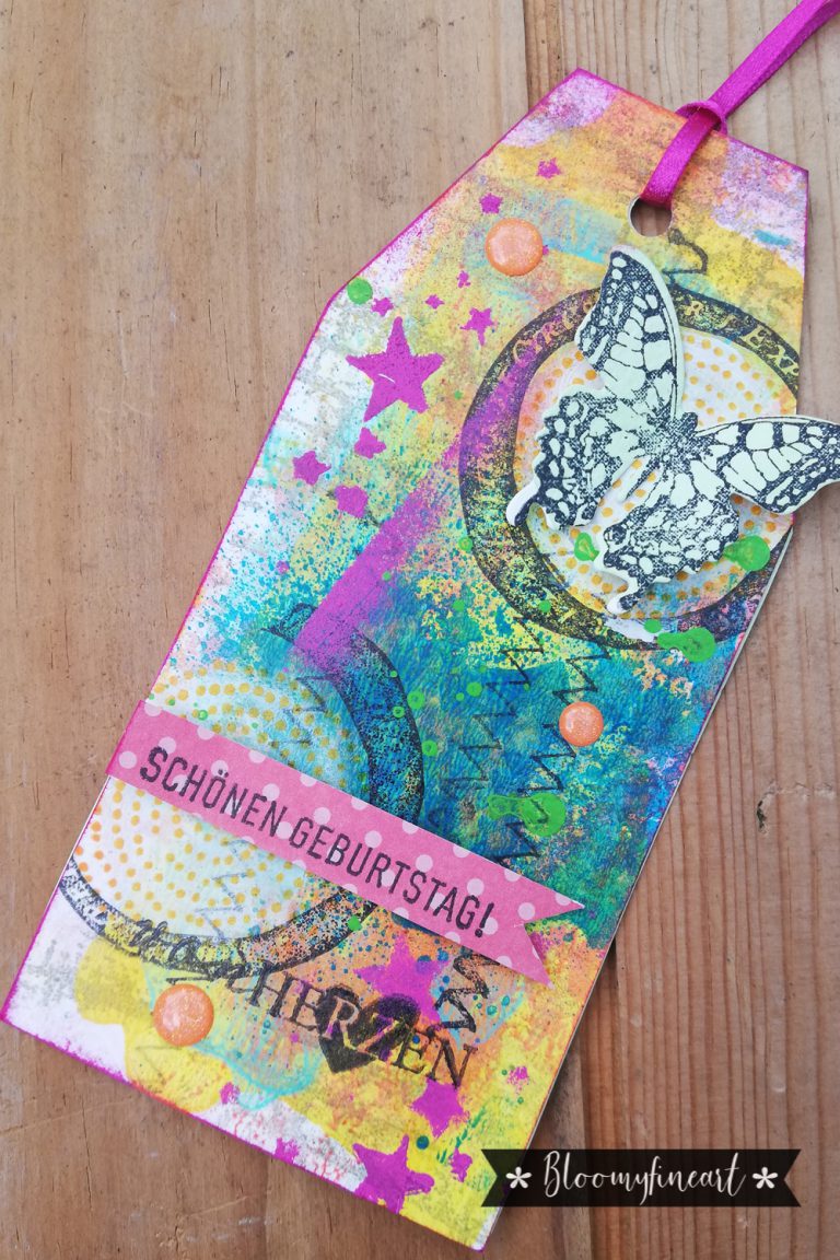 Mixed media gift tags
