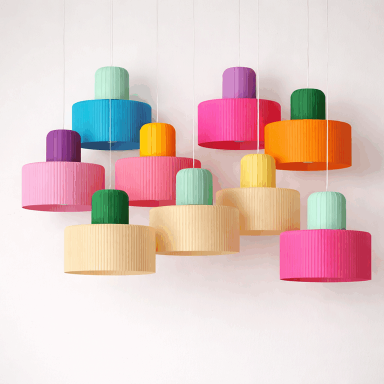 Color-Pop – kunterbunte Lampenschirme