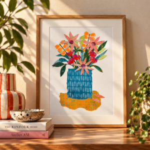 Blumen für den Herbst - 2 | Original-Collage, A4