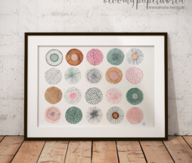 Abstraktes Aquarell