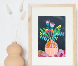 Collage aus Gelli Plate Drucken