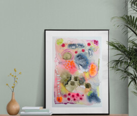 Abstraktes Aquarell