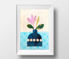 Collage aus Gelli Plate Drucken