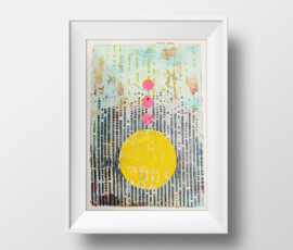 Collage aus Gelli Plate Drucken