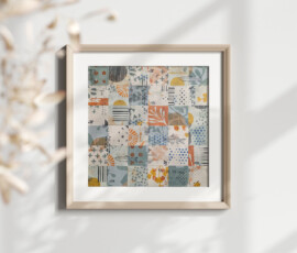 Collage aus Gelli Plate Drucken