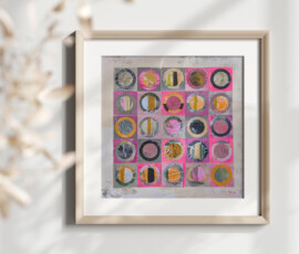 Collage aus Gelli Plate Drucken
