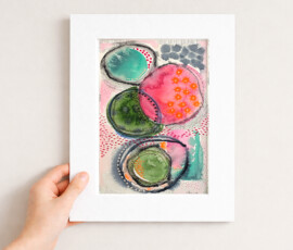 Abstraktes Aquarell
