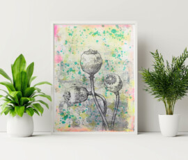 Laserprint Transfer mit der Gelli Plate
